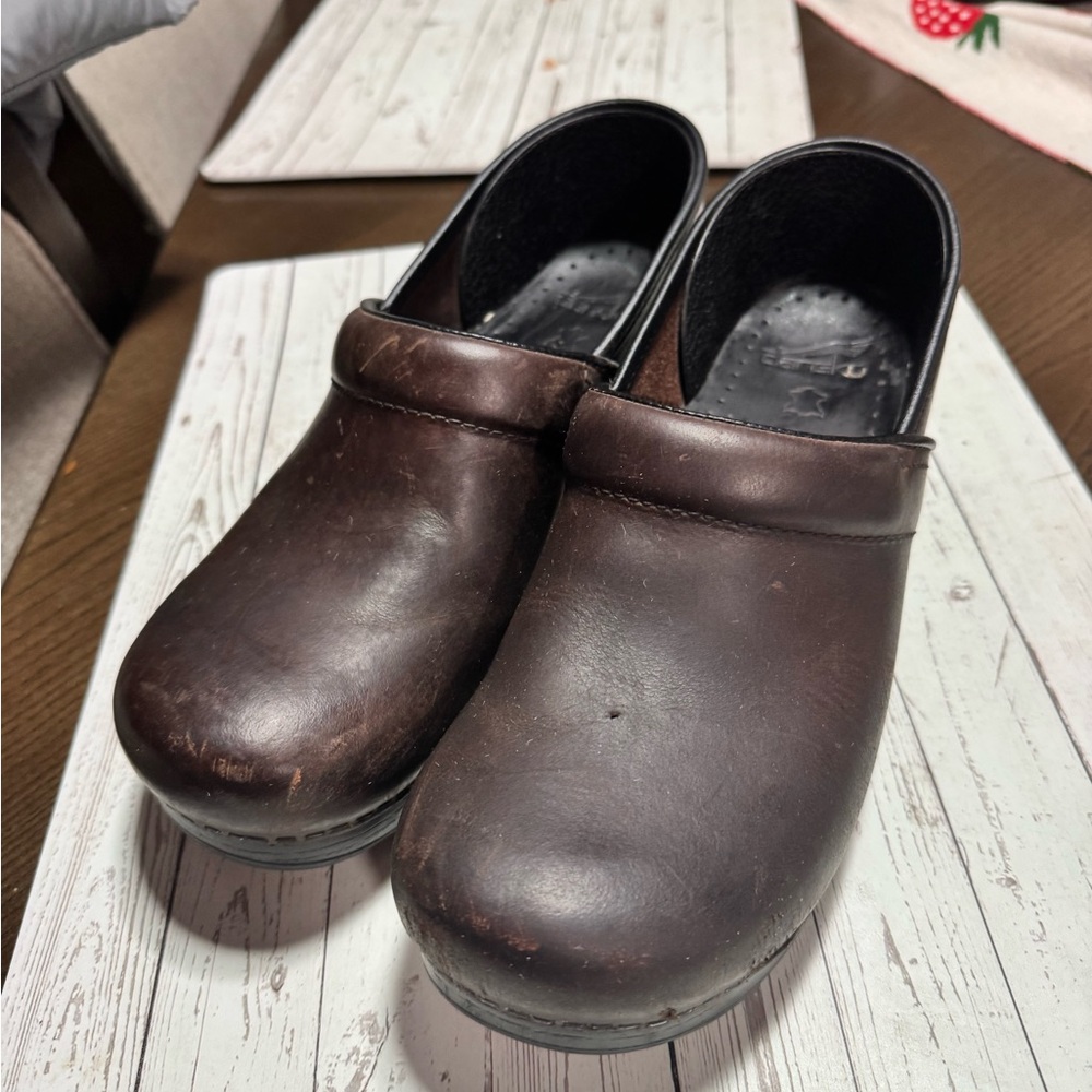 Dansko Dark Brown Leather Loafers